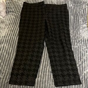 Ann Taylor Black Dress Pants with Textured Finish